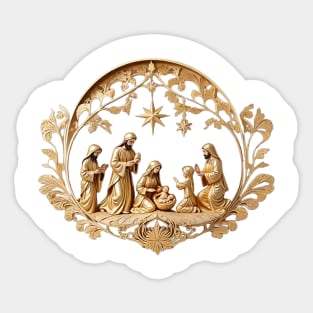 Nativity Scene Sticker